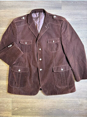 INSERCH Men's Brown Blazer Size 4XL